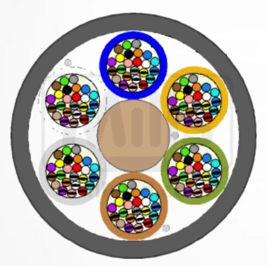 EMTELLE 144F Mini Cable G652D 200u Black (5.4mm) 2000m